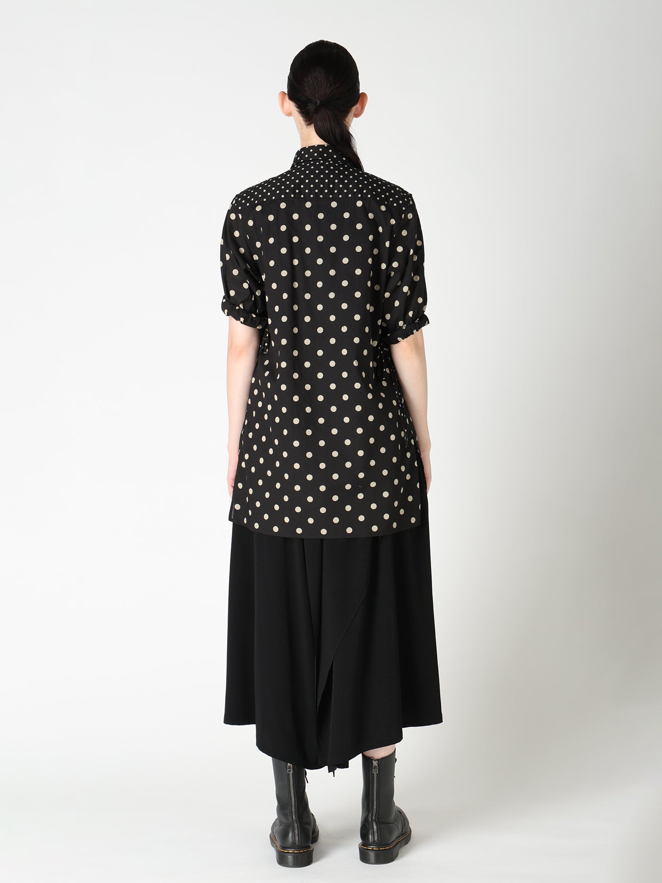 64/- COTTON LAWN DOT PRINT FRONT TUCKED BLOUSE