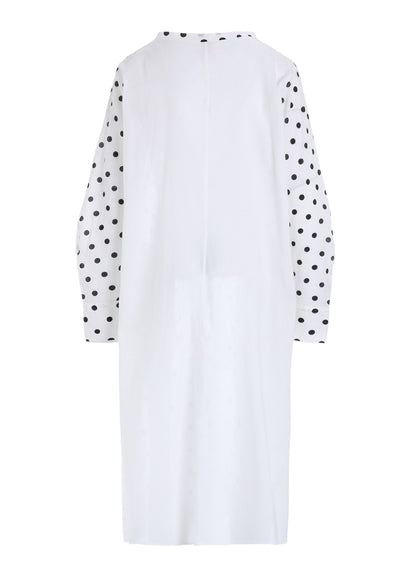 60/- COTTON LAWN DOT PRINT SHIRT DRESS