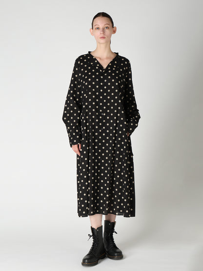 60/- COTTON LAWN DOT PRINT SHIRT DRESS