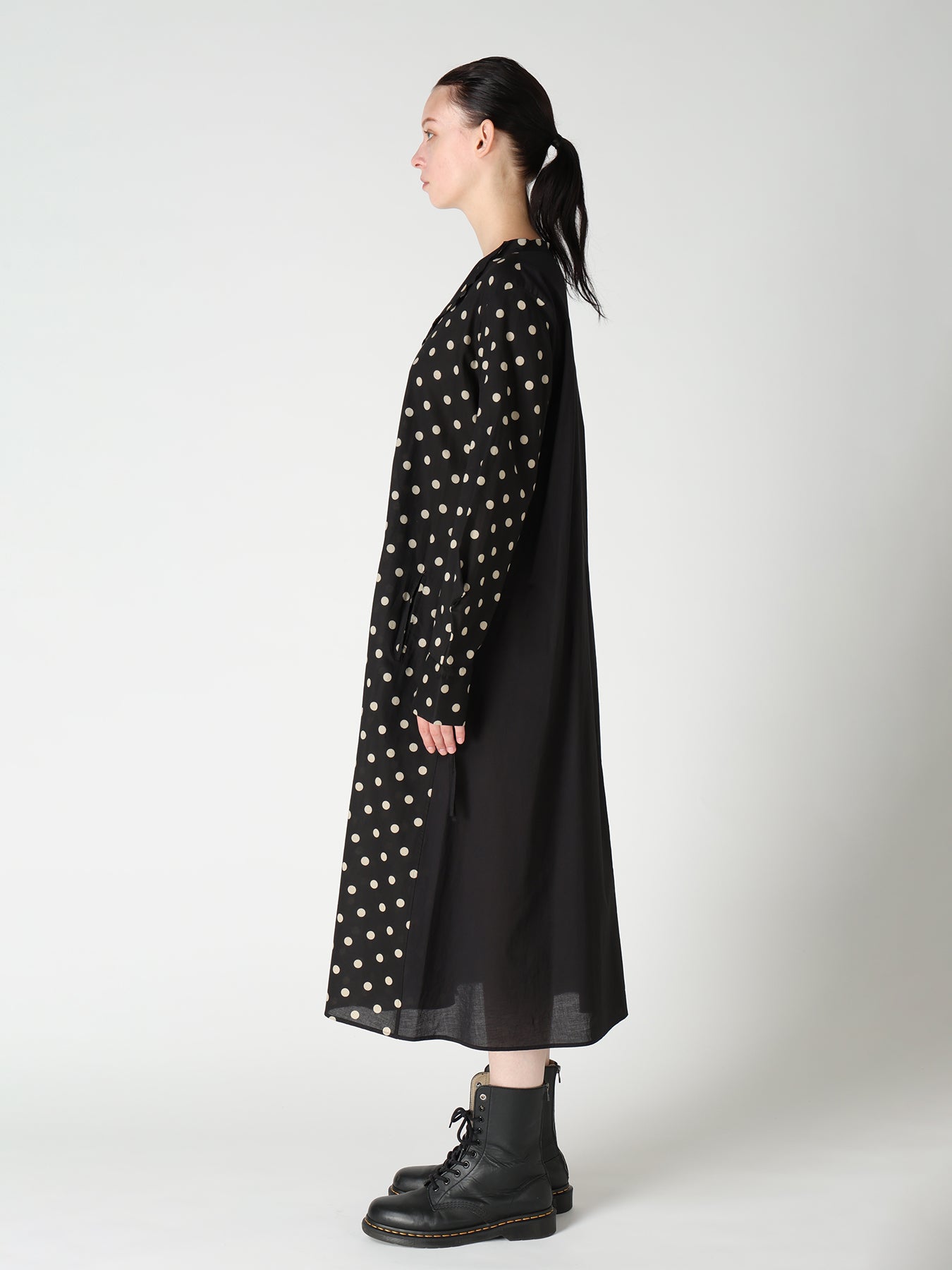 60/- COTTON LAWN DOT PRINT SHIRT DRESS