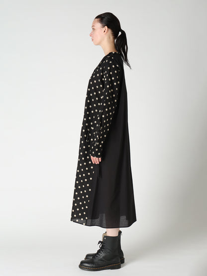 60/- COTTON LAWN DOT PRINT SHIRT DRESS