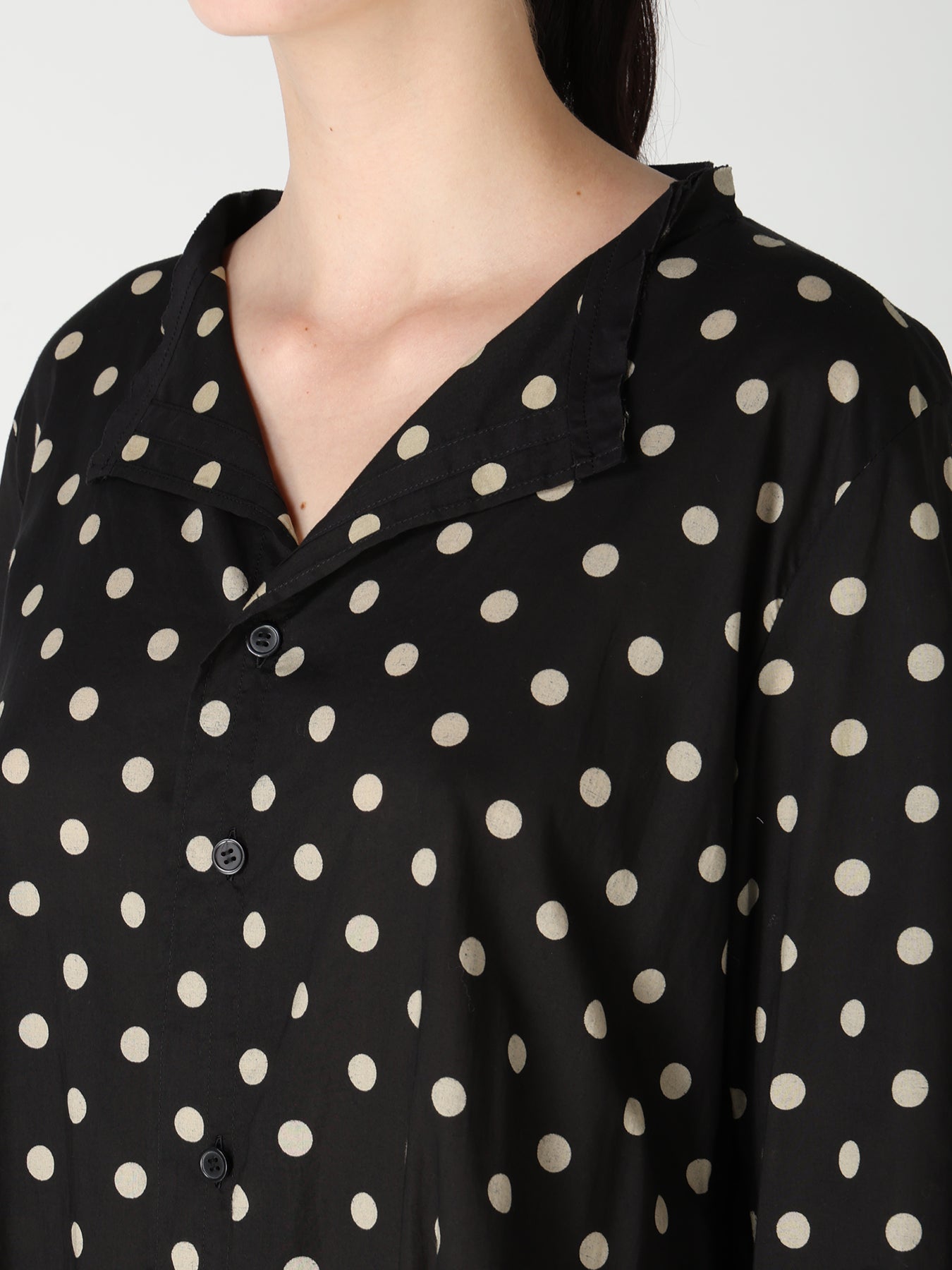 60/- COTTON LAWN DOT PRINT SHIRT DRESS