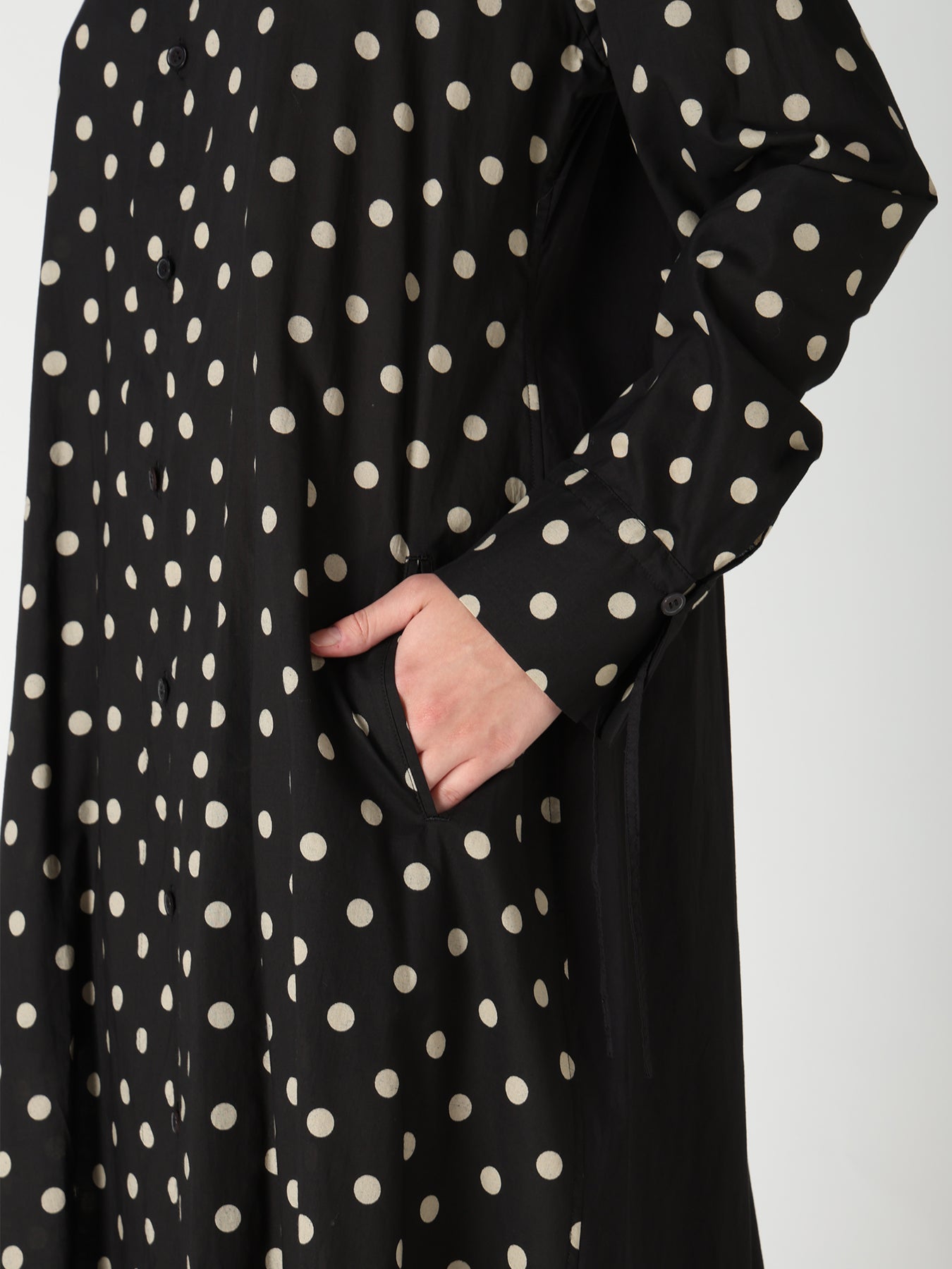 60/- COTTON LAWN DOT PRINT SHIRT DRESS