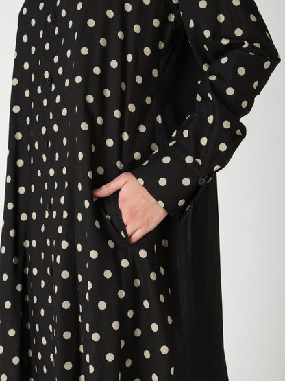 60/- COTTON LAWN DOT PRINT SHIRT DRESS