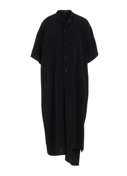 TA/PE CREPE DE CHINE  HALF SLEEVE BOX SHIRT DRESS