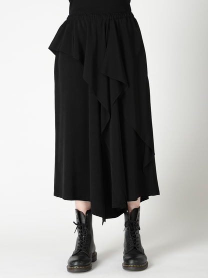 TA/PE CREPE DE CHINE RUFFLE PANTS