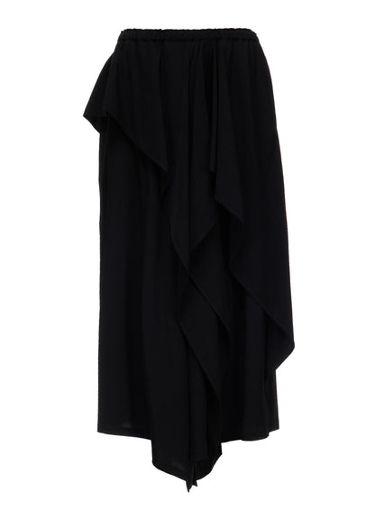 TA/PE CREPE DE CHINE RUFFLE PANTS