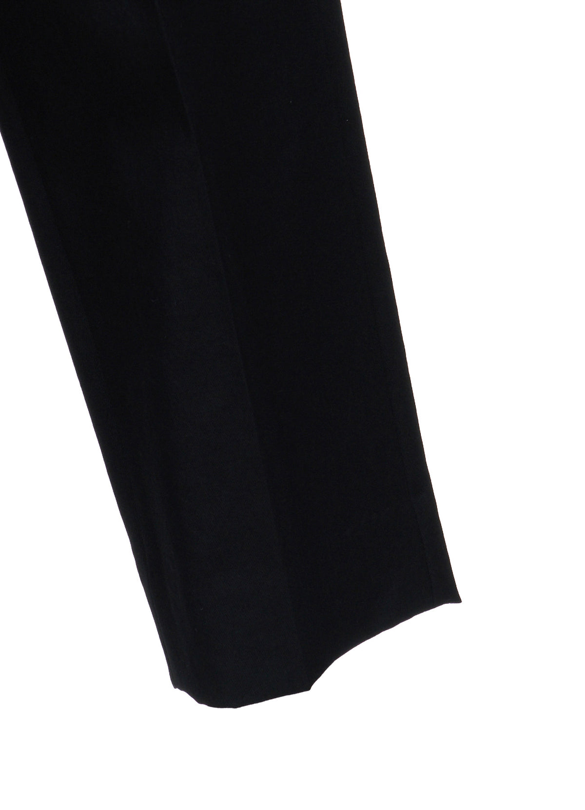 Y's OCCATION - WOOL GABARDINE CENTER-CRESE PANTS
