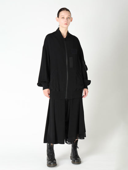 TA/PE CREPE DE CHINE ASYMMETRIC PANTS