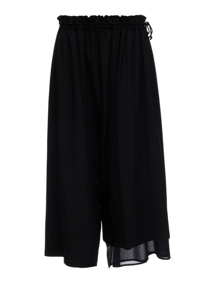 TA/PE CREPE DE CHINE ASYMMETRIC PANTS