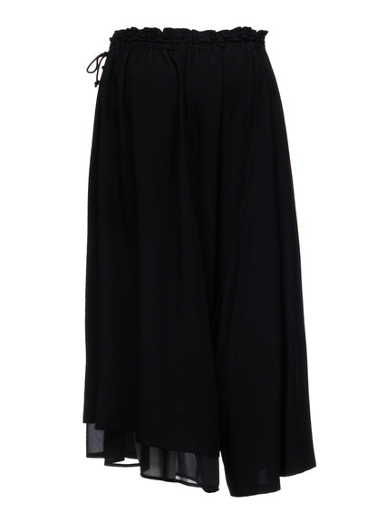 TA/PE CREPE DE CHINE ASYMMETRIC PANTS