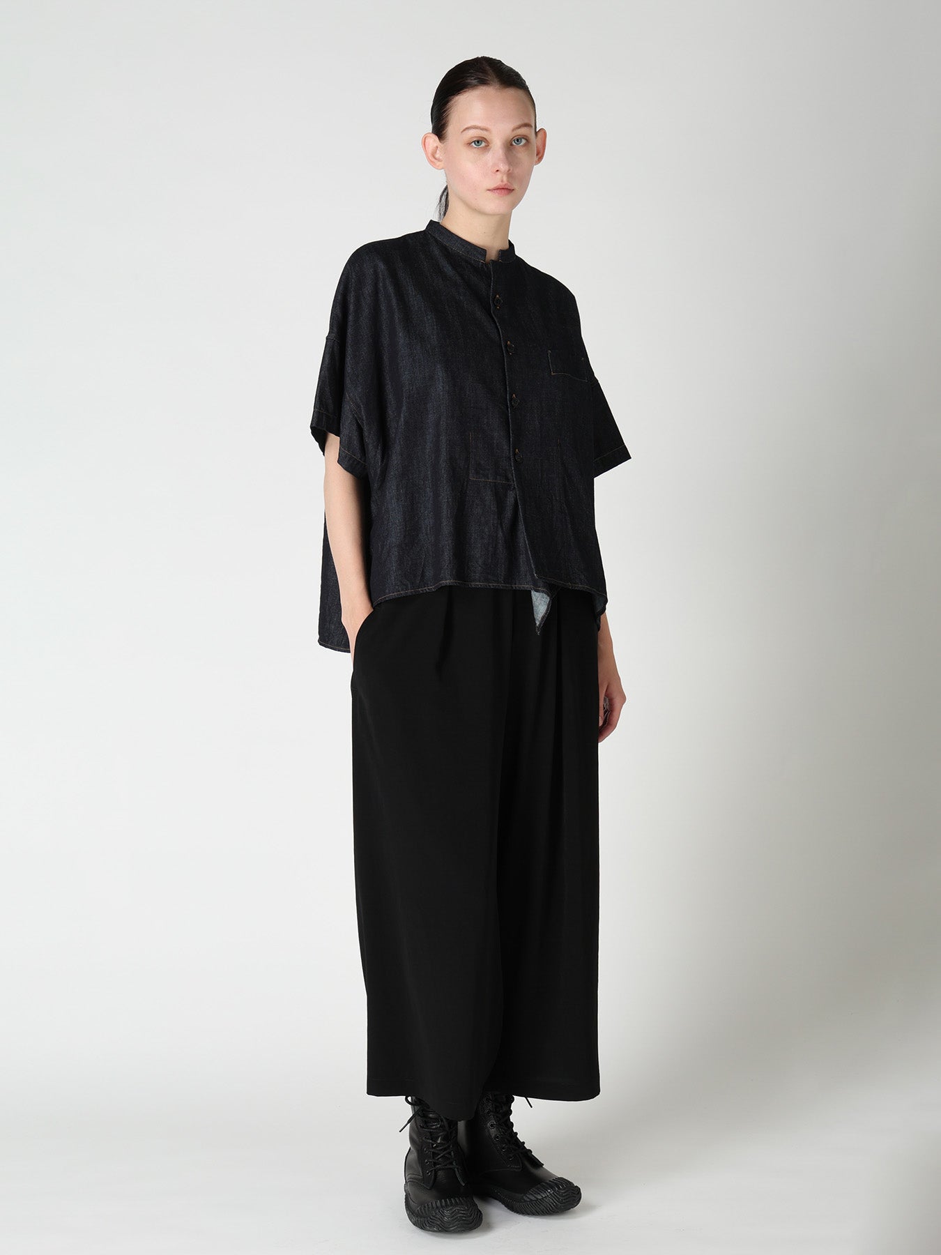 TA/PE CREPE DE CHINE FRONT TUCK PANTS – THE SHOP YOHJI YAMAMOTO