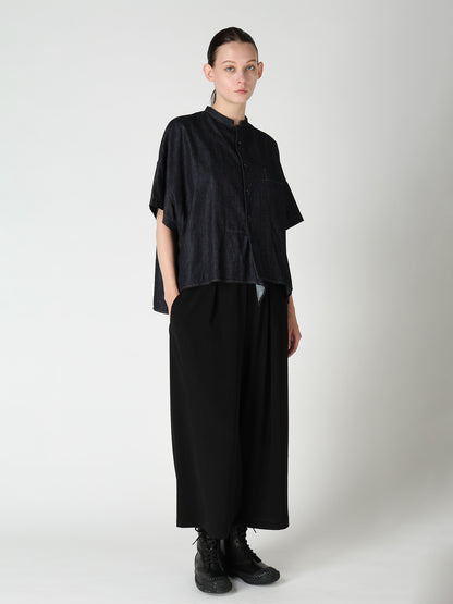 TA/PE CREPE DE CHINE FRONT TUCK PANTS