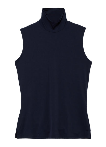 UNDER Y's - STRETCH JERSEY HIGH NECK TANKTOP
