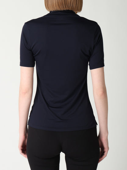UNDER Y's - STRETCH JERSEY S/S HIGH NECK T-SHIRT