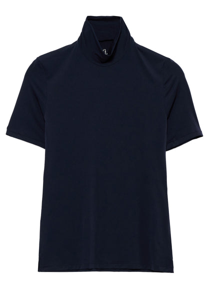 UNDER Y's - STRETCH JERSEY S/S HIGH NECK T-SHIRT