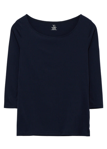 UNDER Y's - STRETCH JERSEY 3/4 T-SHIRT