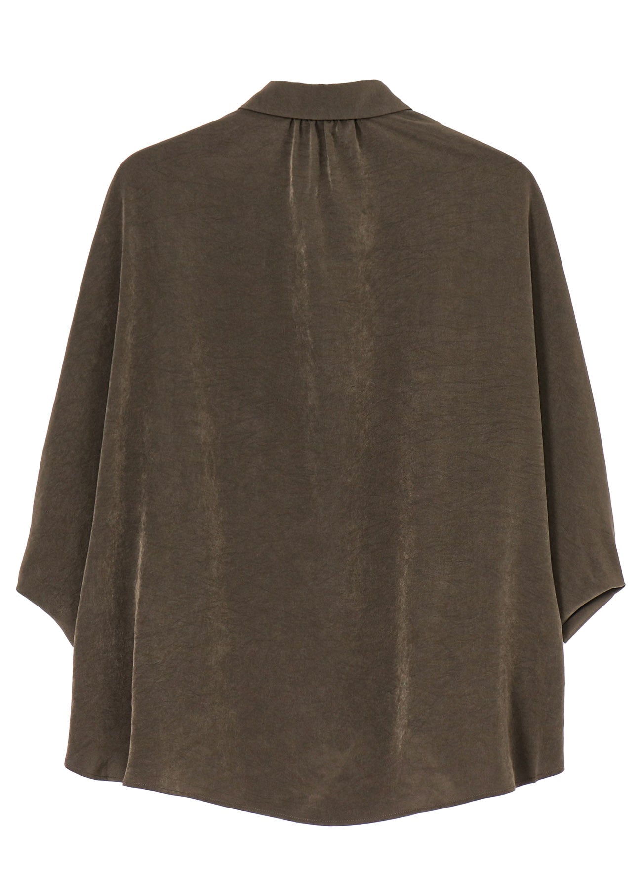 CREPE de CHINE HALF SLEEVE CAPE BLOUSE