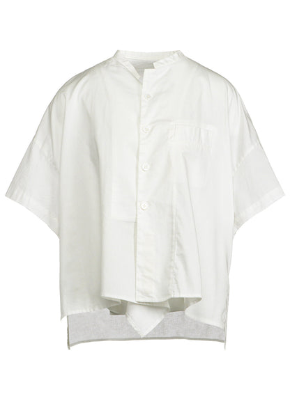 [Y's BORN PRODUCT] THIN COTTON TWILL HALF SLEEVE BOX SHIRT