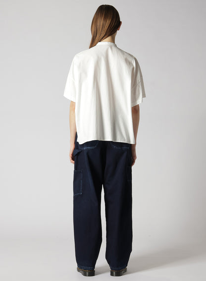 [Y's BORN PRODUCT] THIN COTTON TWILL HALF SLEEVE BOX SHIRT