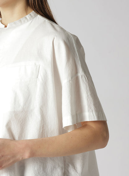 [Y's BORN PRODUCT] THIN COTTON TWILL HALF SLEEVE BOX SHIRT