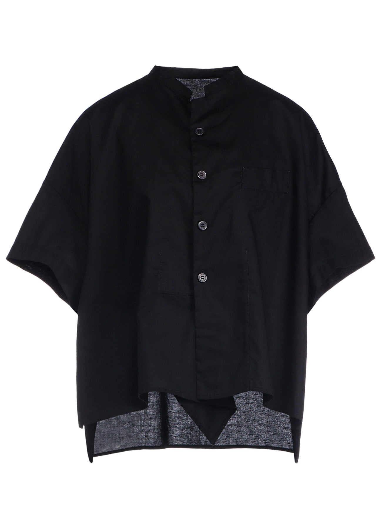 [Y's BORN PRODUCT] THIN COTTON TWILL HALF SLEEVE BOX SHIRT