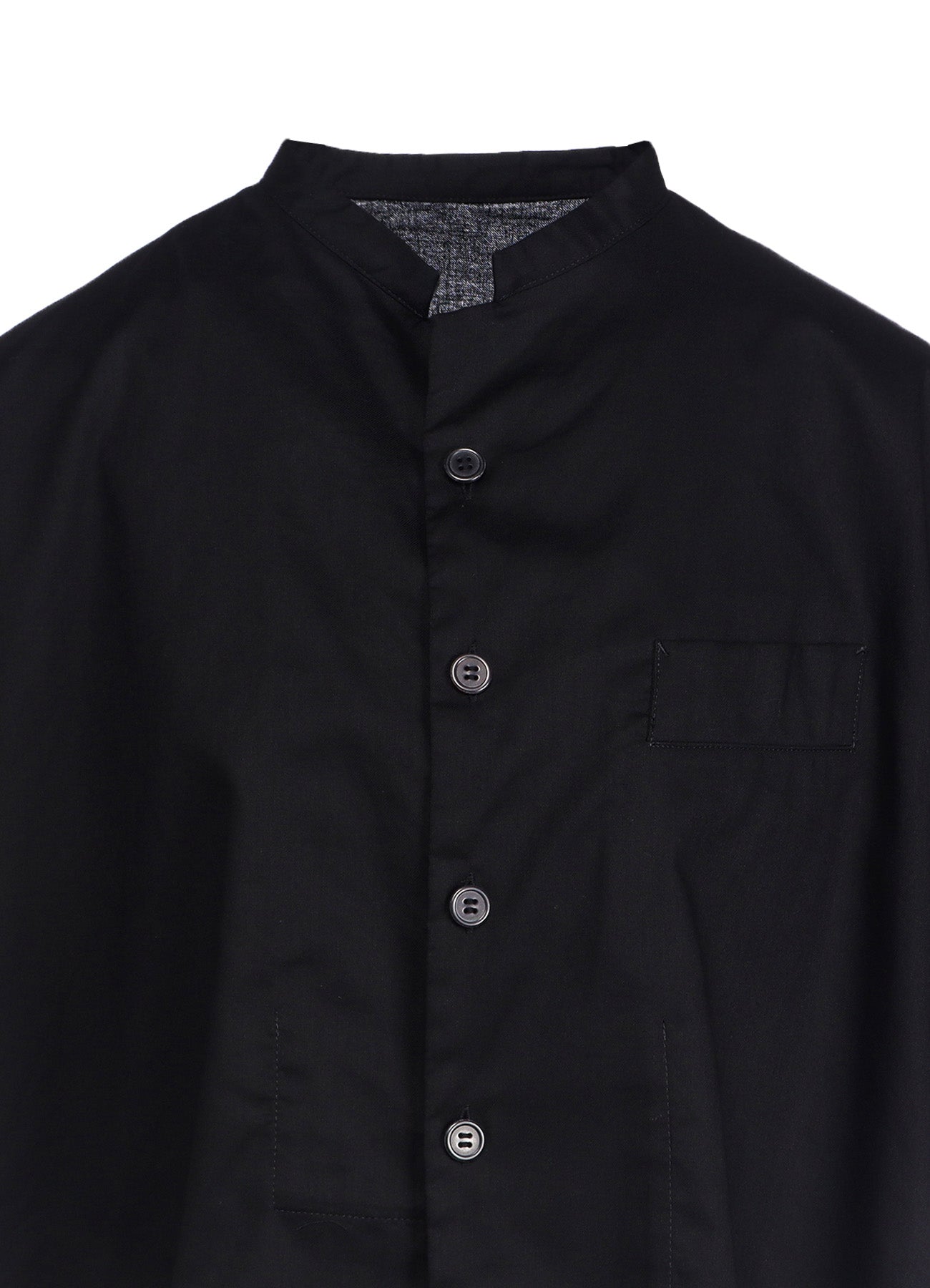 [Y's BORN PRODUCT] THIN COTTON TWILL HALF SLEEVE BOX SHIRT