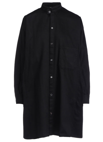 [Y's BORN PRODUCT] COTTON TWILL DEFORMED SLEEVE SHIRT