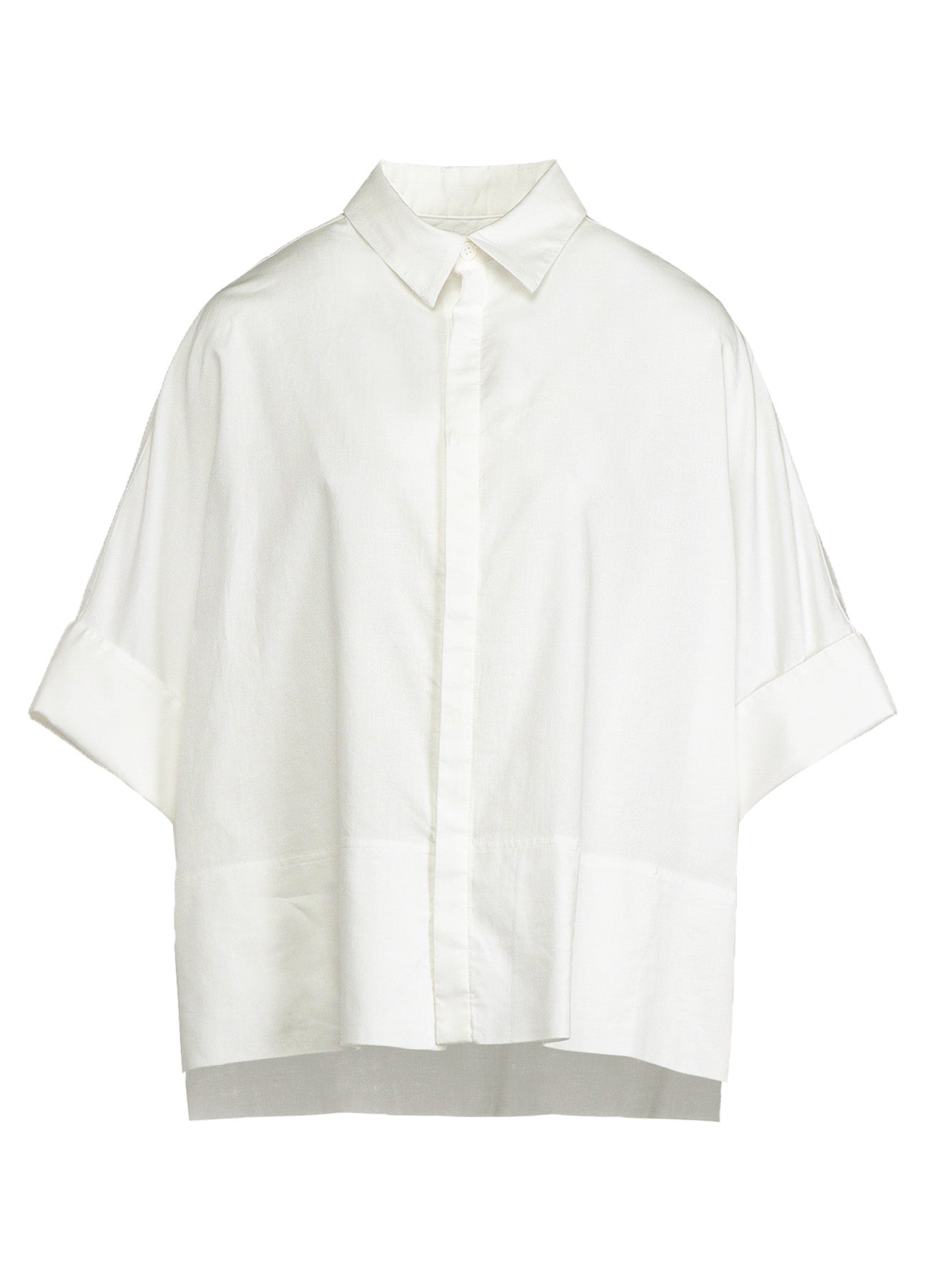 [Y's BORN PRODUCT] THIN COTTON TWILL WIDE CUFF SHIRT