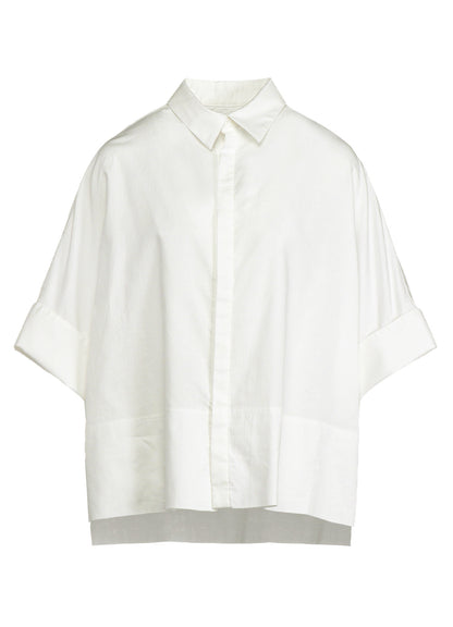 [Y's BORN PRODUCT] THIN COTTON TWILL WIDE CUFF SHIRT