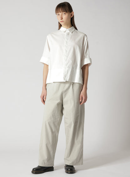 [Y's BORN PRODUCT] THIN COTTON TWILL WIDE CUFF SHIRT