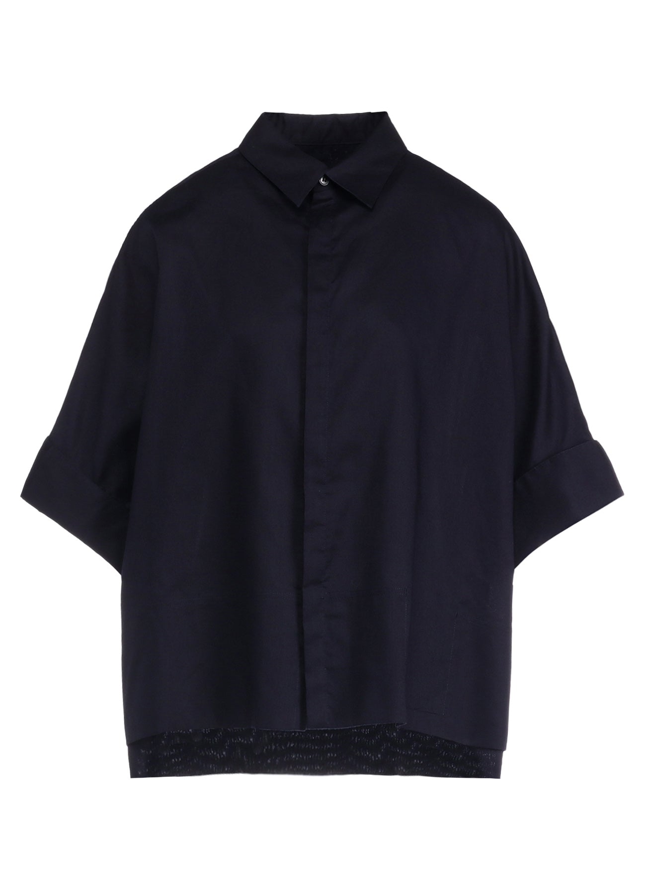 [Y's BORN PRODUCT] THIN COTTON TWILL WIDE CUFF SHIRT