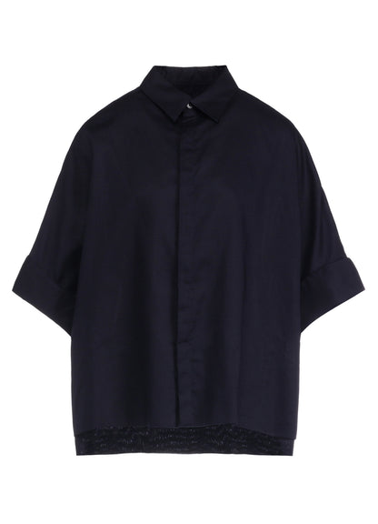 [Y's BORN PRODUCT] THIN COTTON TWILL WIDE CUFF SHIRT