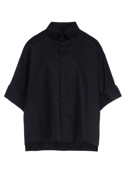 [Y's BORN PRODUCT] THIN COTTON TWILL WIDE CUFF SHIRT