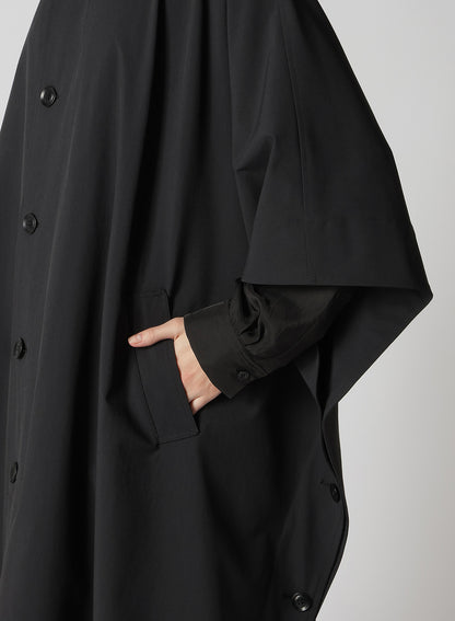 MATTE NYLON WEATHER CAPE