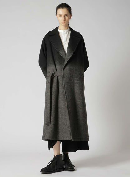 【9/20 12:00(JST) Release】WOOL HERRINGBONE GRADATION LONG COAT