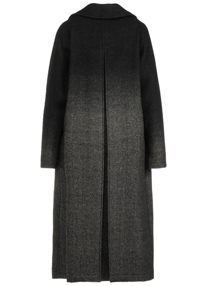 【9/20 12:00(JST) Release】WOOL HERRINGBONE GRADATION LONG COAT