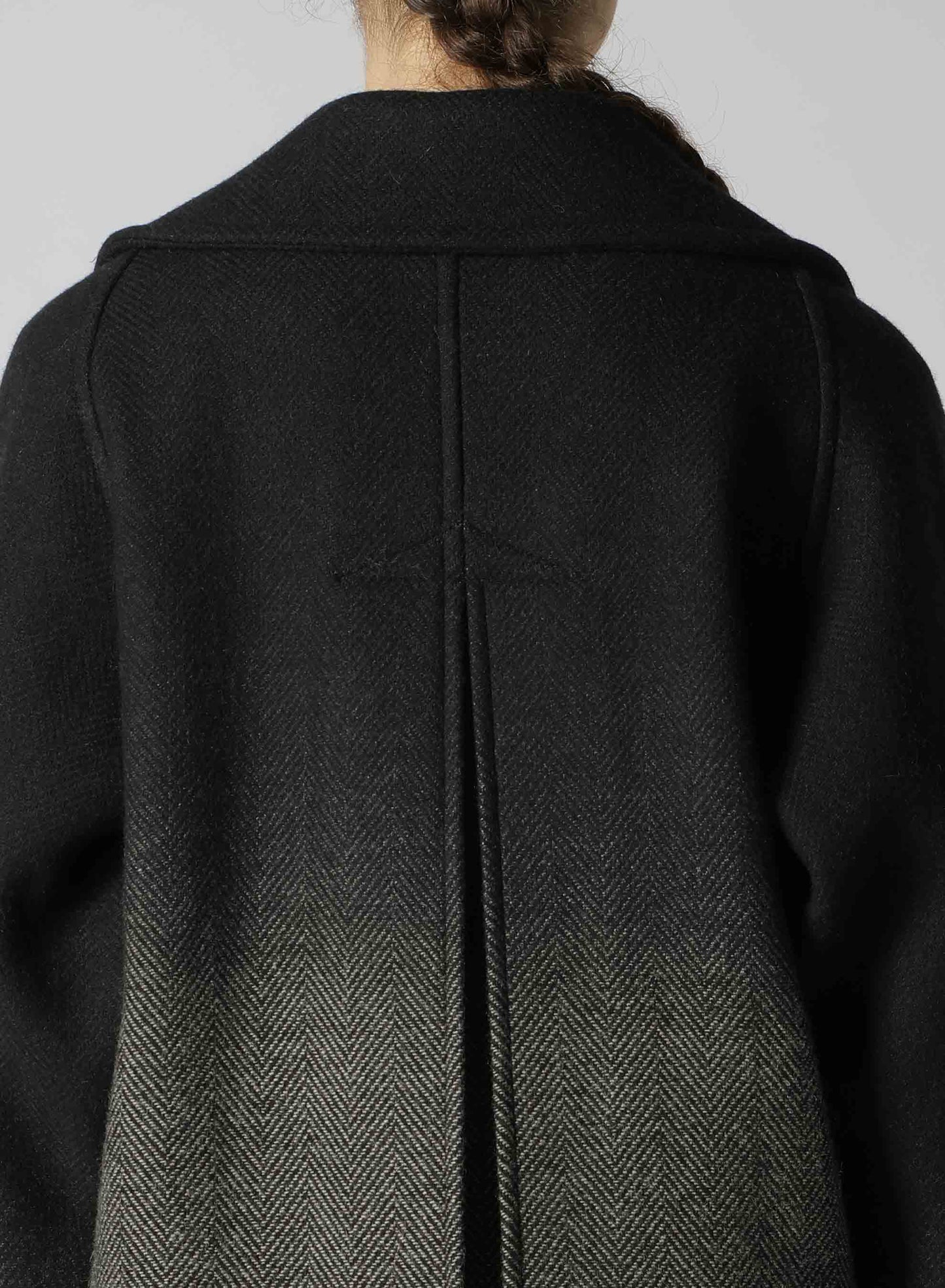 【9/20 12:00(JST) Release】WOOL HERRINGBONE GRADATION LONG COAT