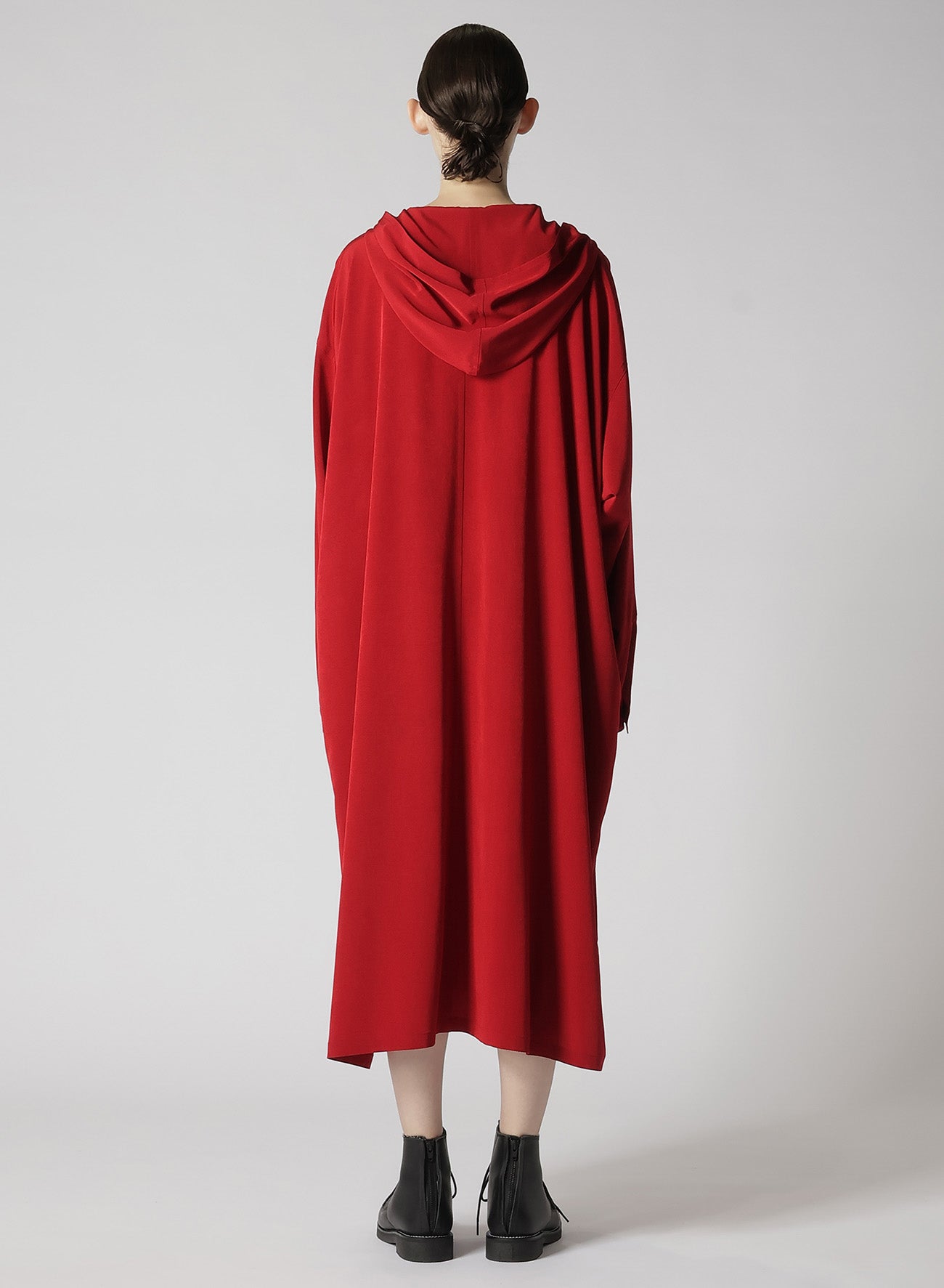 CREPE de CHINE HOODED COAT