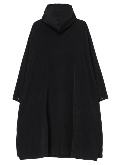 CREPE de CHINE HOODED COAT