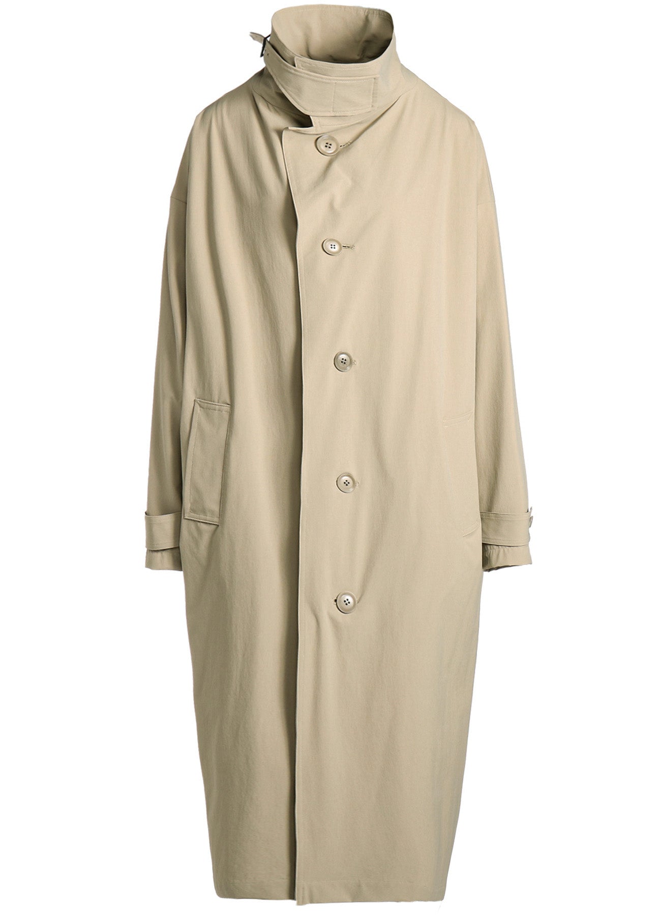 MATTE NYLON WEATHER BIG COAT