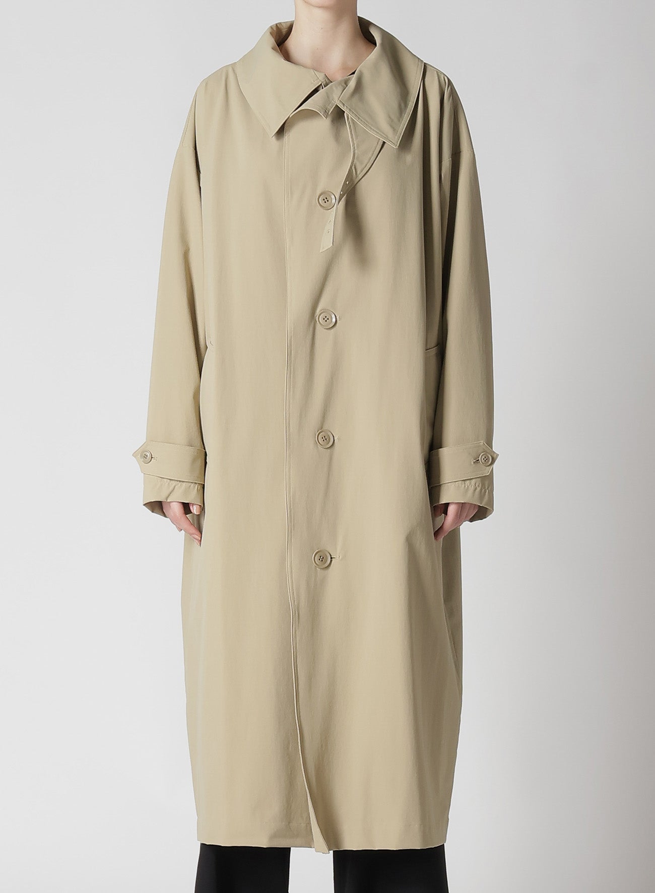 MATTE NYLON WEATHER BIG COAT