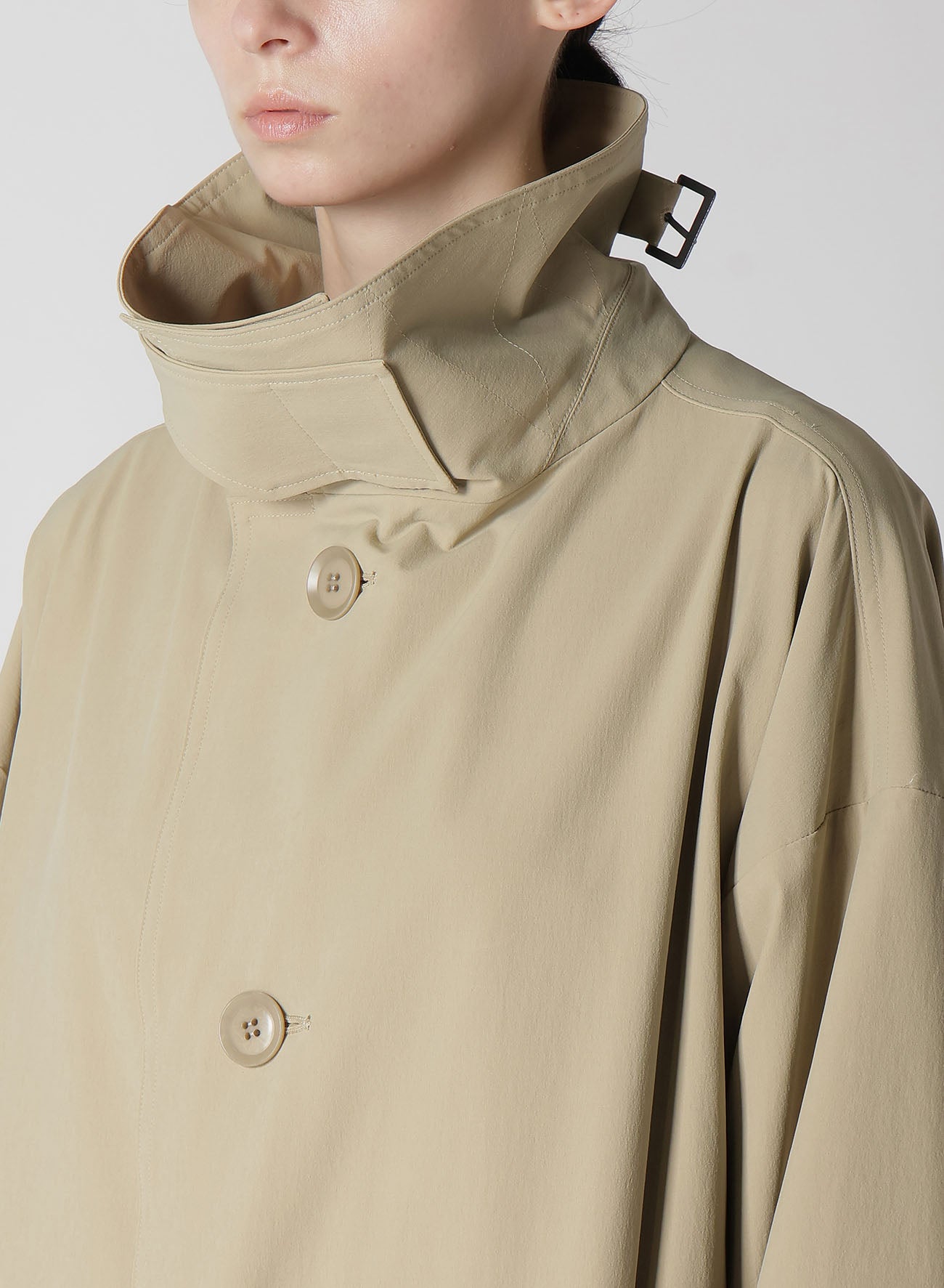 MATTE NYLON WEATHER BIG COAT