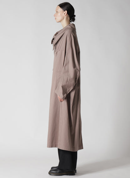 [Y's BORN PRODUCT] COTTON TWILL LONG CAPE COAT