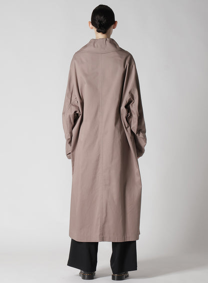 [Y's BORN PRODUCT] COTTON TWILL LONG CAPE COAT