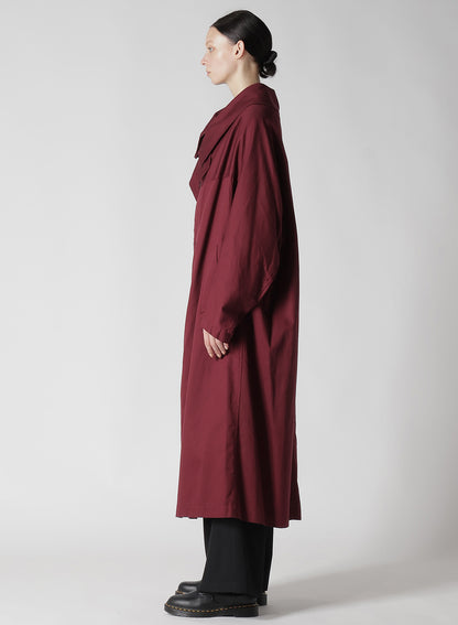 [Y's BORN PRODUCT] COTTON TWILL LONG CAPE COAT