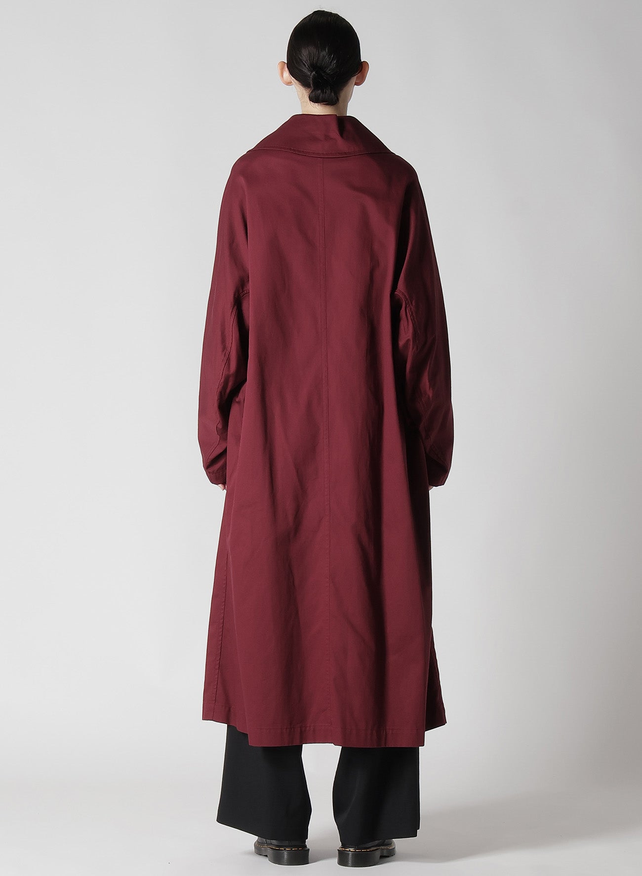 [Y's BORN PRODUCT] COTTON TWILL LONG CAPE COAT