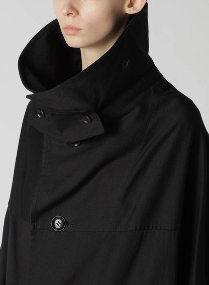 [Y's BORN PRODUCT] COTTON TWILL LONG CAPE COAT