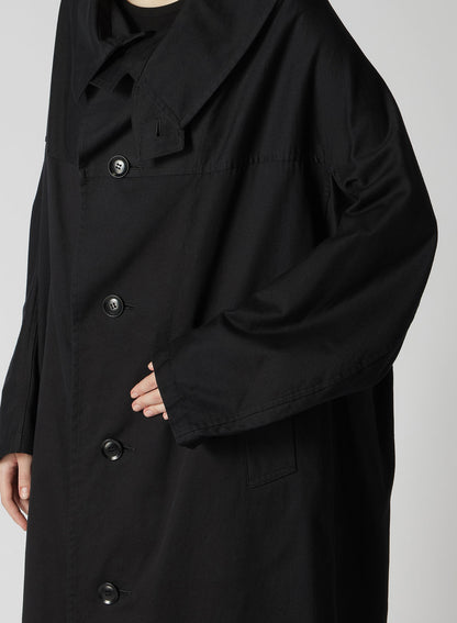 [Y's BORN PRODUCT] COTTON TWILL LONG CAPE COAT