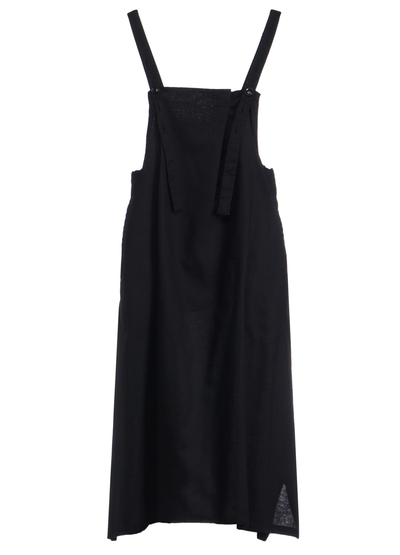 [Y's BORN PRODUCT] THIN COTTON TWILL FRONT TUCKED SHOULDER STRAP DRESS